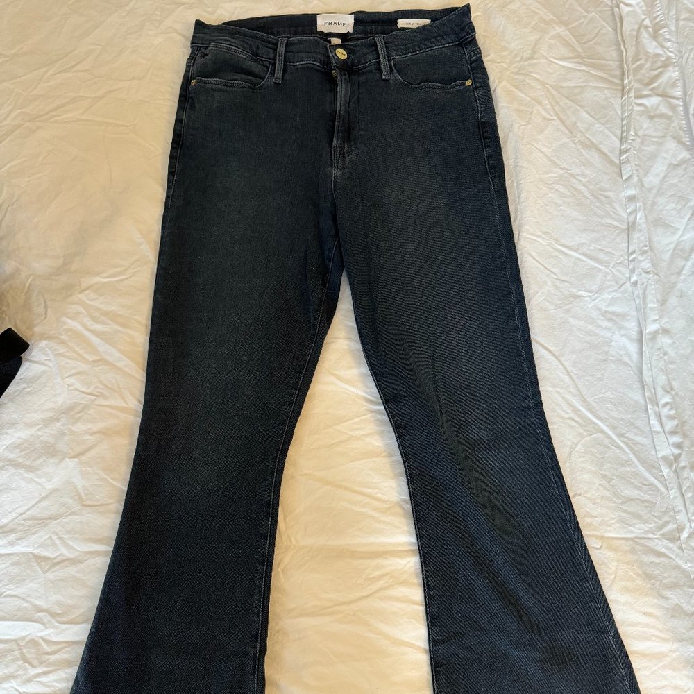 Frame Size 30 Dark Blue Bell Bottom Jeans
